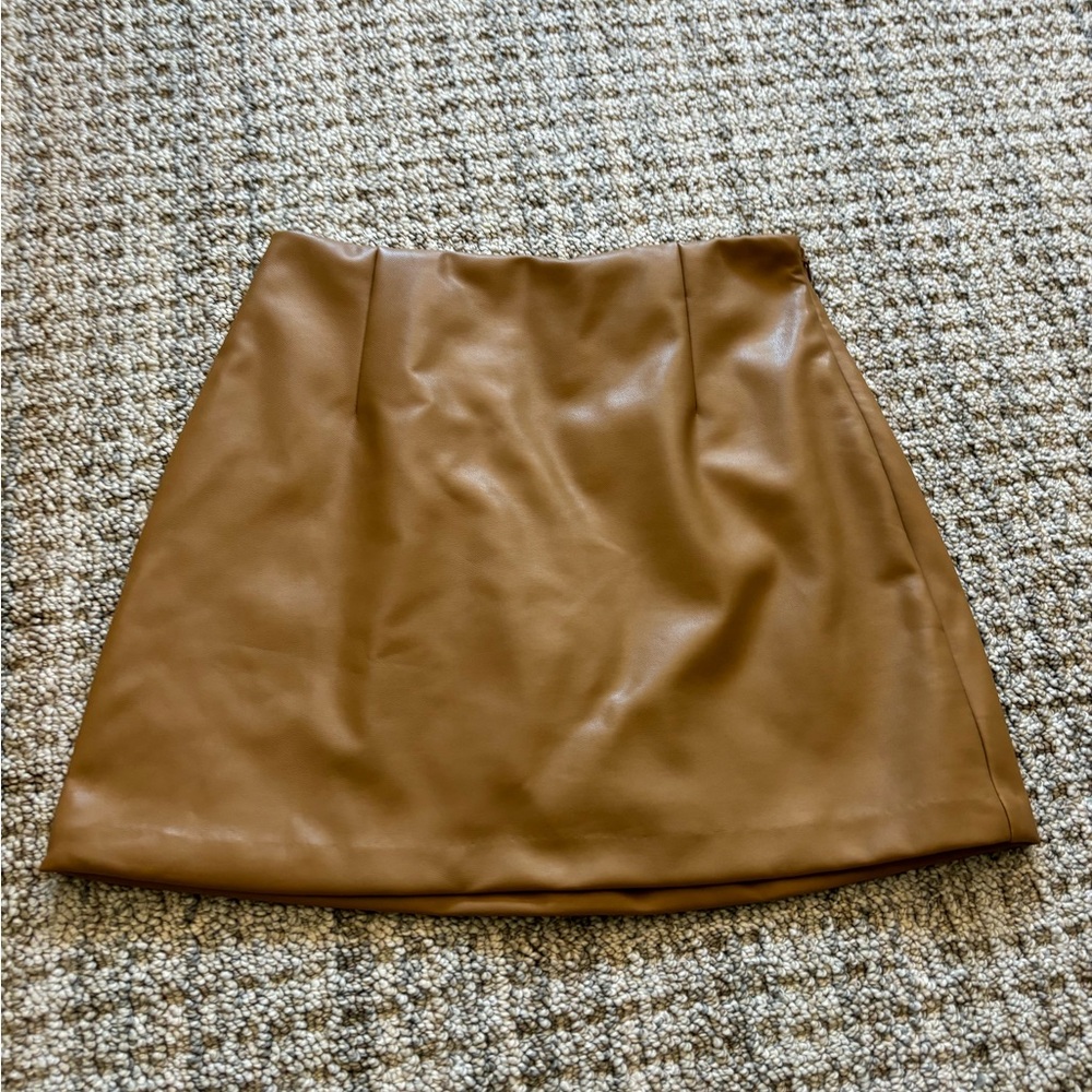 NWT Abercrombie & Fitch Vegan Leather Mini Skirt